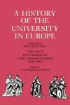 A History of the University in Europe: Volume 2, Universities in Early Modern Europe (1500–1800) cover