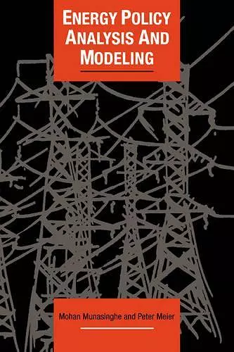 Energy Policy Analysis and Modelling cover