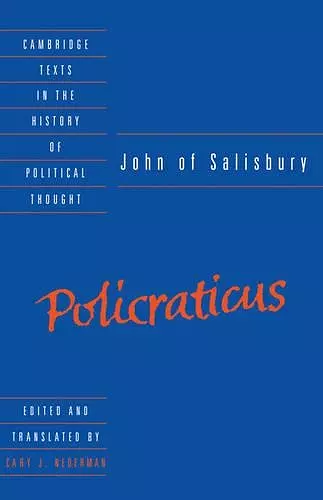 John of Salisbury: Policraticus cover