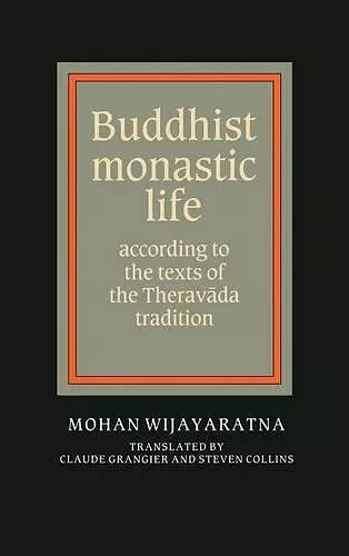 Buddhist Monastic Life cover