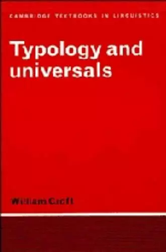 Typology and Universals cover