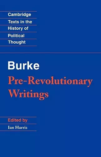 Pre-Revolutionary Writings cover