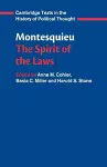 Montesquieu: The Spirit of the Laws cover