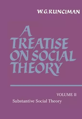 A Treatise on Social Theory cover