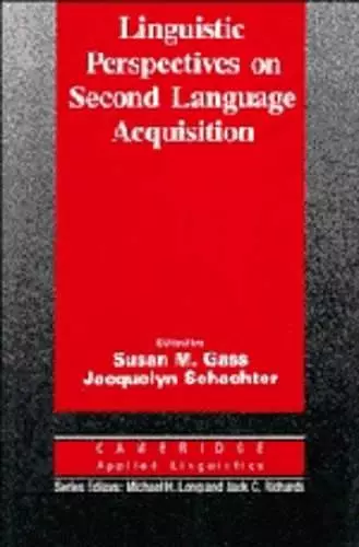 Linguistic Perspectives on Second Language Acquisition cover