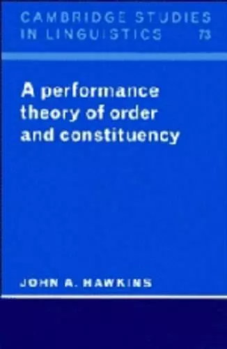 A Performance Theory of Order and Constituency cover