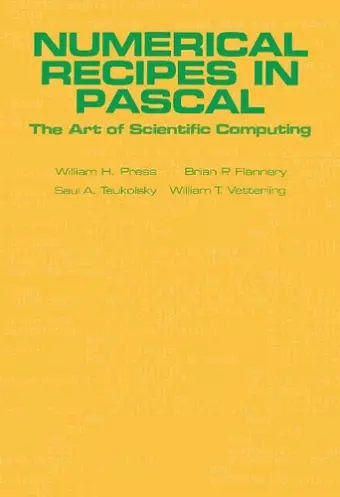 Numerical Recipes in Pascal (First Edition) cover