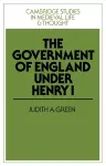 The Government of England under Henry I cover