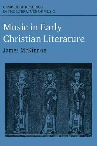 Music in Early Christian Literature cover