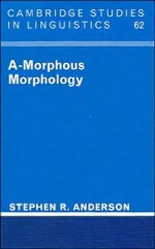 A-Morphous Morphology cover