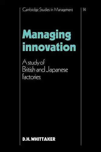 Managing Innovation cover