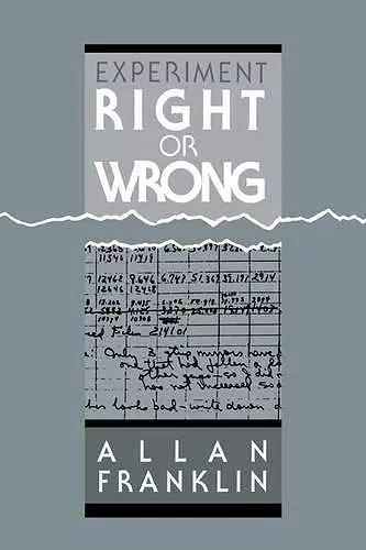 Experiment, Right or Wrong cover