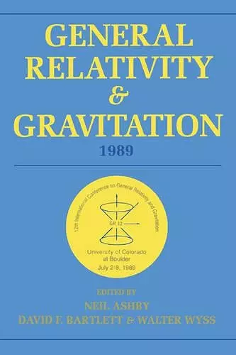 General Relativity and Gravitation, 1989 cover