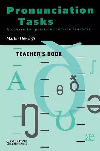 Pronunciation Tasks Teacher's book cover