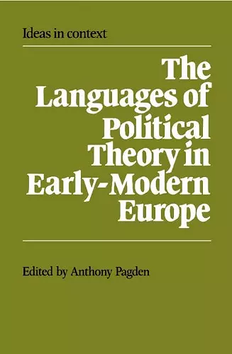 The Languages of Political Theory in Early-Modern Europe cover