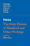 Moses Hess: The Holy History of Mankind and Other Writings cover