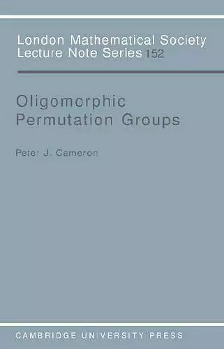 Oligomorphic Permutation Groups cover