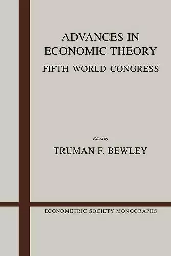 Advances in Economic Theory cover