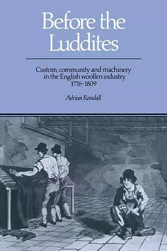 Before the Luddites cover