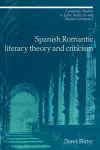 Spanish Romantic Literary Theory and Criticism cover