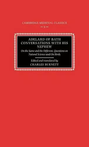 Adelard of Bath, Conversations with his Nephew cover