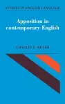 Apposition in Contemporary English cover