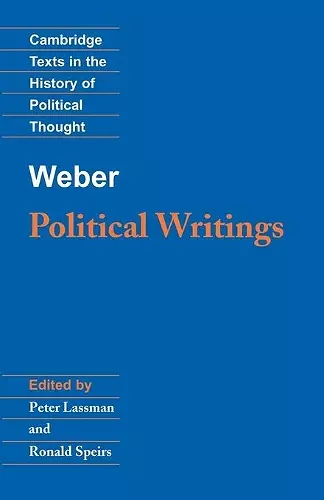 Weber: Political Writings cover
