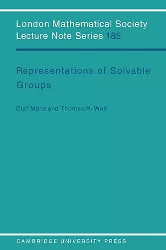 Representations of Solvable Groups cover