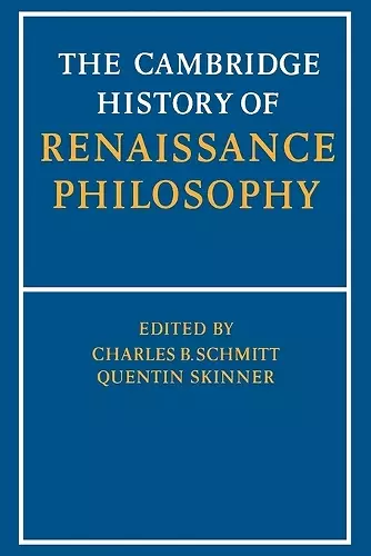 The Cambridge History of Renaissance Philosophy cover