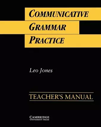 Communicative Grammar Practice Teacher's manual cover