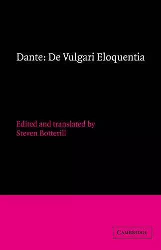 Dante: De vulgari eloquentia cover