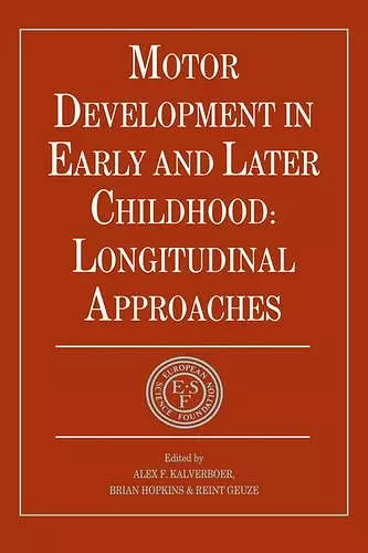 Motor Development in Early and Later Childhood cover