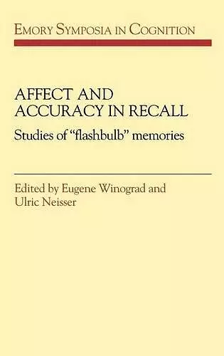 Affect and Accuracy in Recall cover