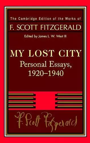 Fitzgerald: My Lost City cover