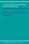 Groups St Andrews 1989: Volume 2 cover