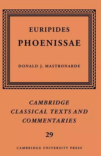 Euripides: Phoenissae cover