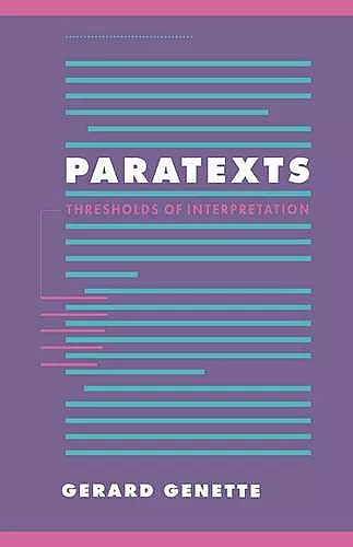 Paratexts cover