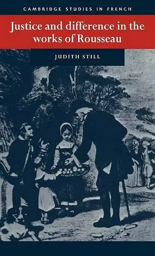 Justice and Difference in the Works of Rousseau cover