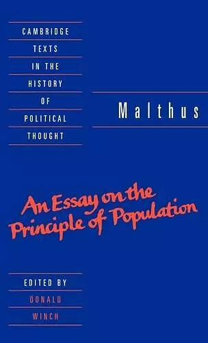 Malthus: 'An Essay on the Principle of Population' cover