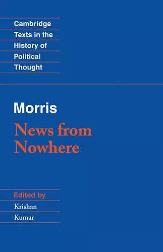 Morris: News from Nowhere cover