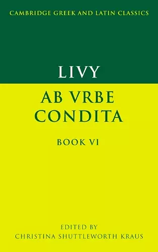 Livy: Ab urbe condita Book VI cover