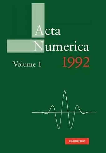 Acta Numerica 1992: Volume 1 cover