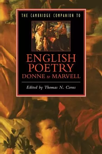 The Cambridge Companion to English Poetry, Donne to Marvell cover