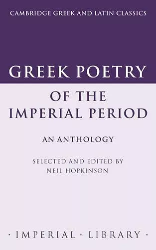 Greek Poetry of the Imperial Period cover