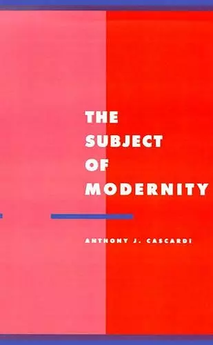 The Subject of Modernity cover