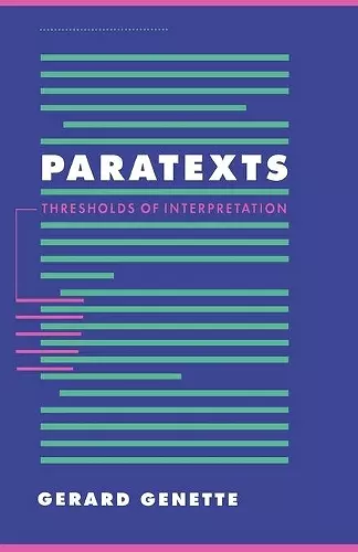 Paratexts cover