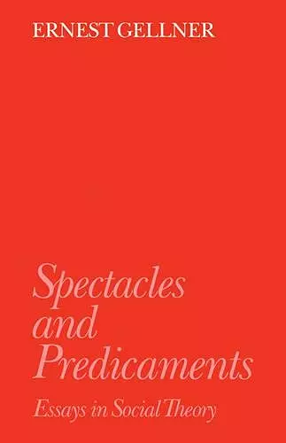 Spectacles and Predicaments cover