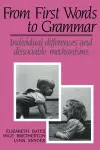 From First Words to Grammar cover