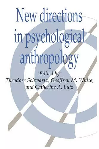 New Directions in Psychological Anthropology cover