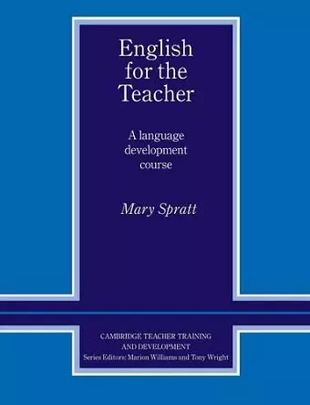 English for the Teacher cover